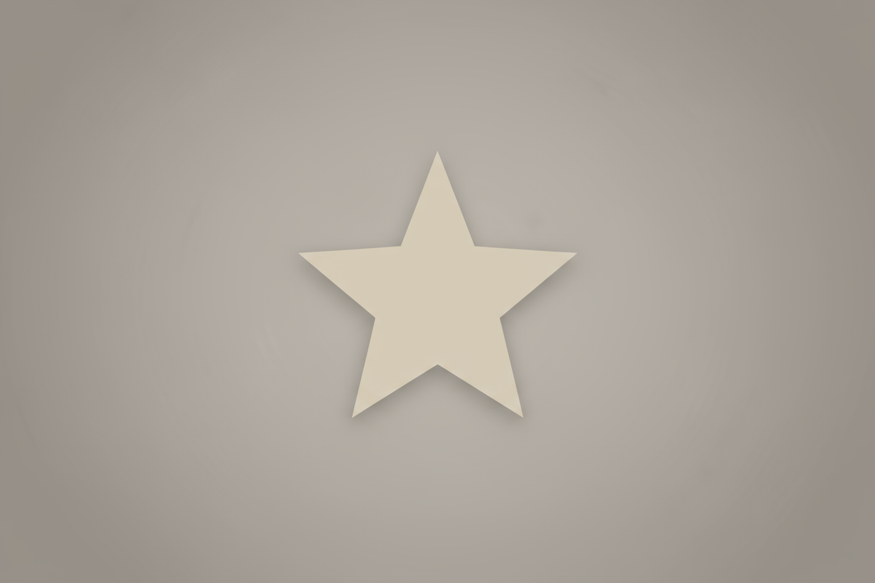 Generate an biege star